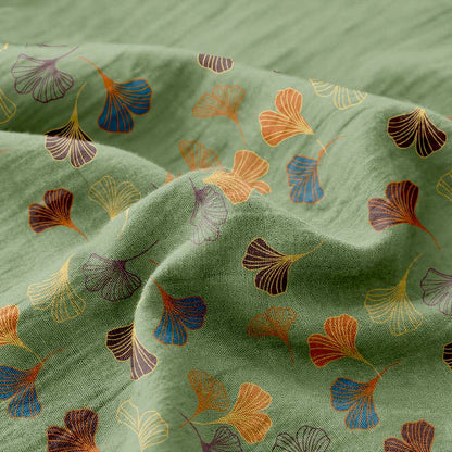 Ownkoti Ginkgo Reversible Cotton Gauze Jacquard Bedspread - image 15