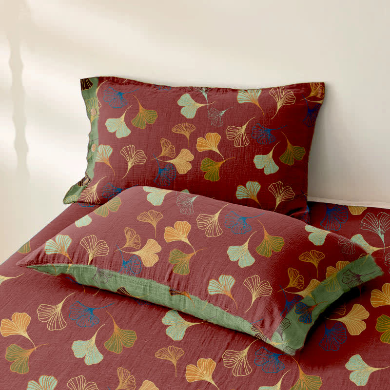 Ownkoti Ginkgo Biloba Cotton Jacquard Sheet Bedspread - image 9