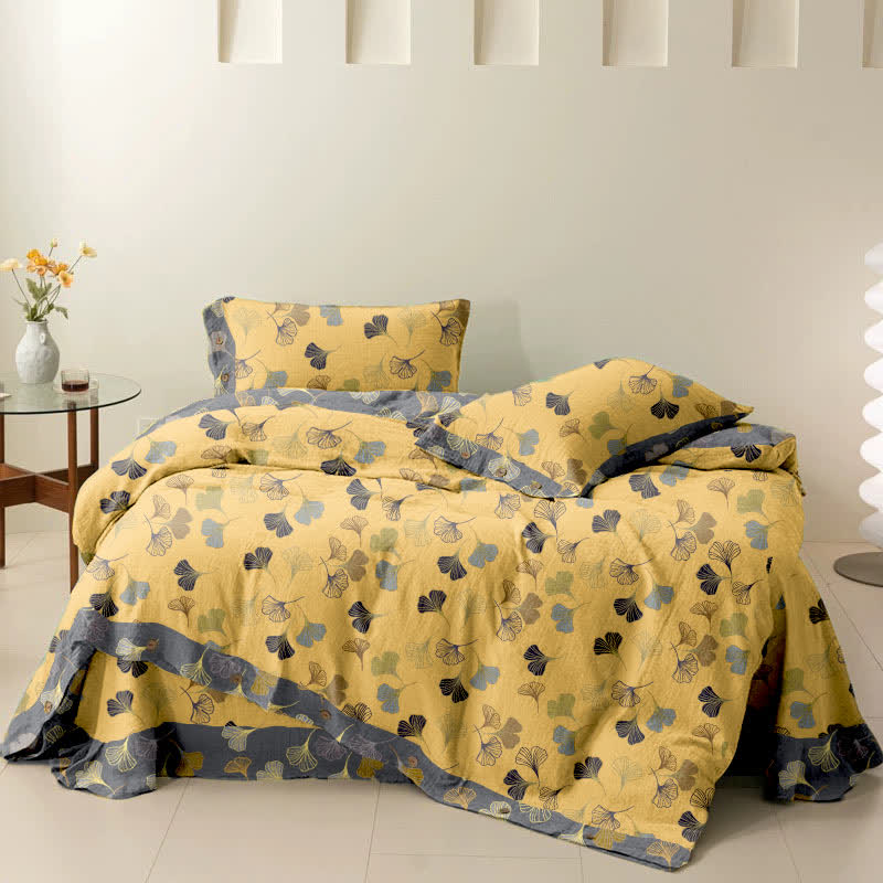 Ownkoti Ginkgo Biloba Cotton Bedding Set(4PCS) - image 29