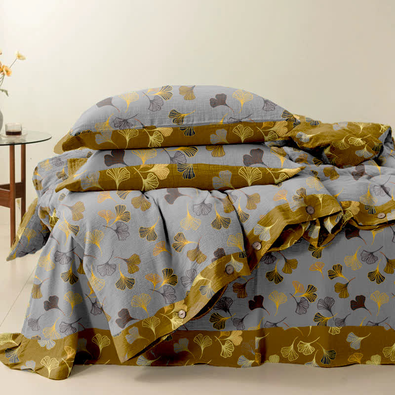 Ownkoti Ginkgo Biloba Cotton Bedding Set(4PCS) - image 19