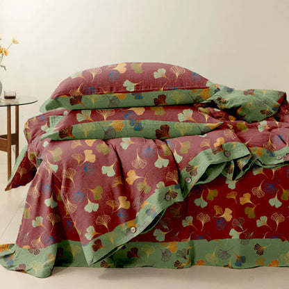 Ownkoti Ginkgo Biloba Cotton Bedding Set(4PCS) - image 23
