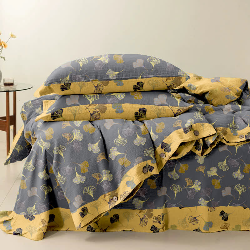 Ginkgo Biloba Cotton Bedding Set(4PCS) - image 35