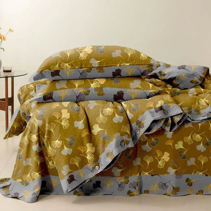 Ownkoti Ginkgo Biloba Cotton Bedding Set(4PCS) - image 3