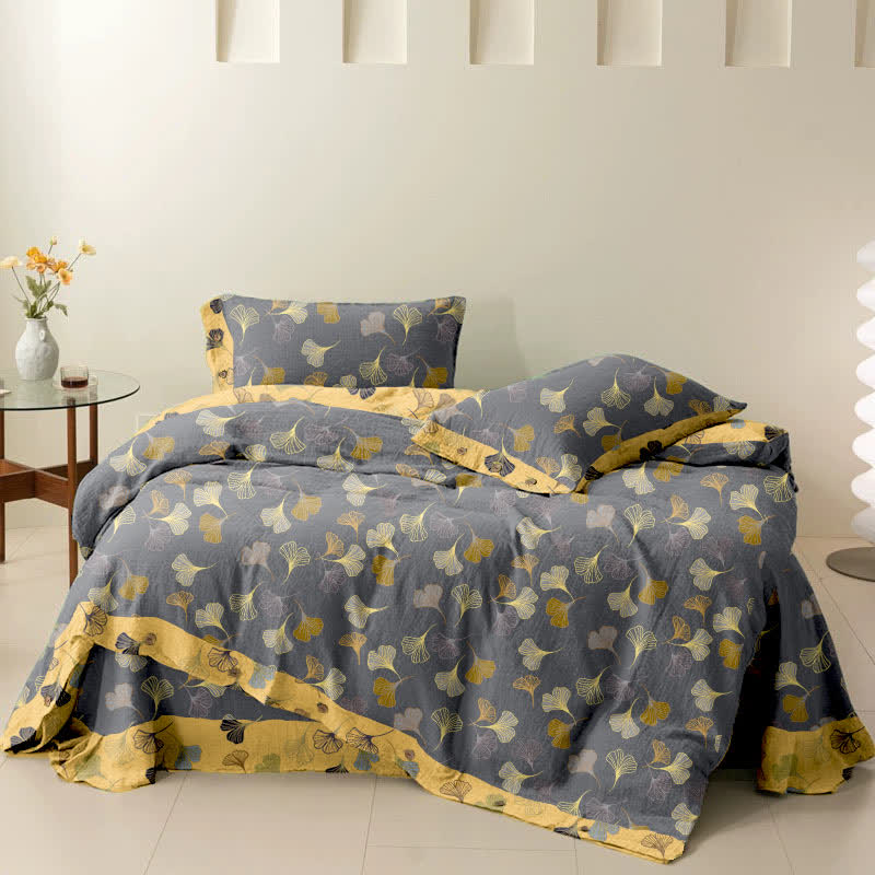 Ginkgo Biloba Cotton Bedding Set(4PCS) - image 33
