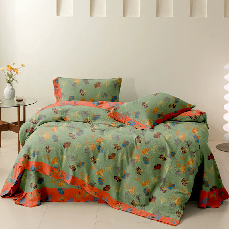Ownkoti Ginkgo Biloba Cotton Bedding Set(4PCS) - image 25