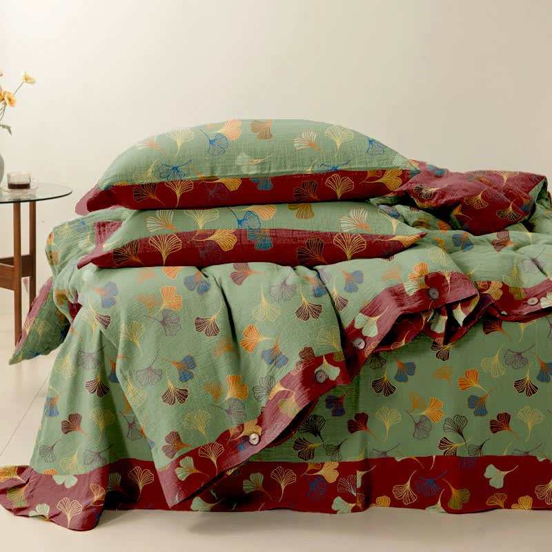 Ownkoti Ginkgo Biloba Cotton Bedding Set(4PCS) - image 38