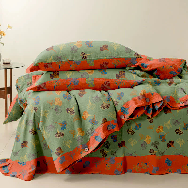 Ownkoti Ginkgo Biloba Cotton Bedding Set(4PCS) - image 27