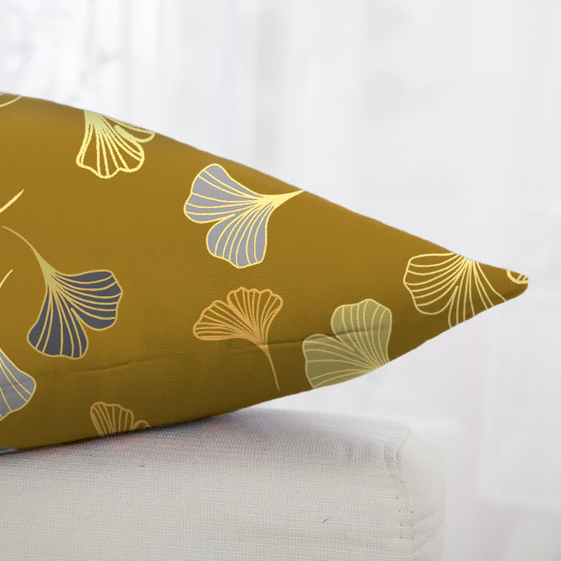 Ginkgo Biloba Cotton Jacquard Square Pillowcases(2PCS) - image 2