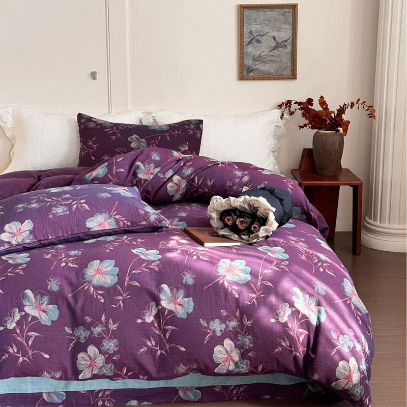 Ownkoti Nature-Inspired Cotton Gauze Bedding Set(4PCS)