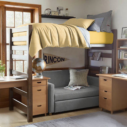 Ownkoti Cotton Plaid Duvet Cover Dorm Bedding Set - image 3