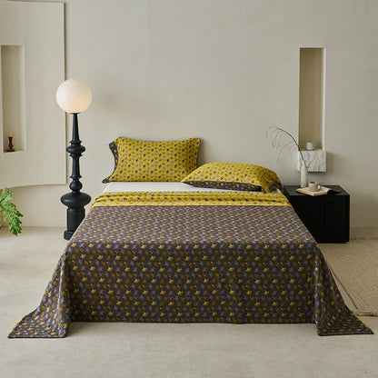 Ownkoti Nature-inspired Ginkgo Biloba Natural Cotton  Bedspread - Dark Coffee - 2PCS Pillowcases - 41" x 20" - image 24