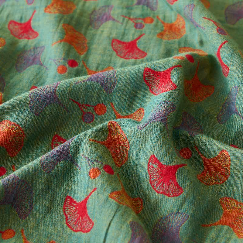 Ownkoti Nature-inspired Ginkgo Biloba Natural Cotton  Bedspread - image 19