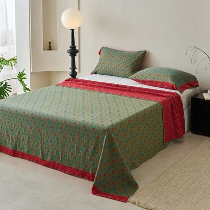 Ownkoti Nature-inspired Ginkgo Biloba Natural Cotton  Bedspread - image 16