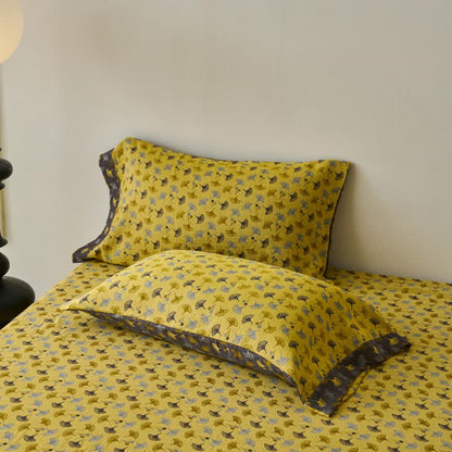 Nature-inspired Ginkgo Biloba Natural Cotton  Bedspread - image 13