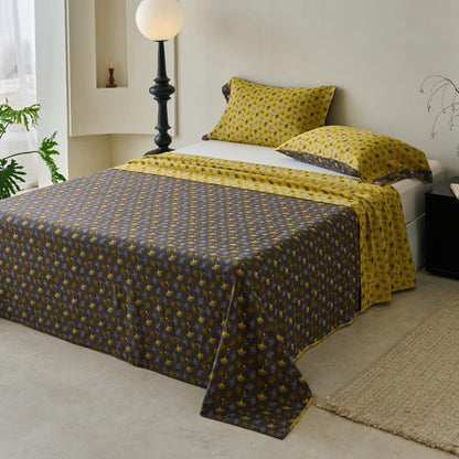 Ownkoti Nature-inspired Ginkgo Biloba Natural Cotton  Bedspread - image 25