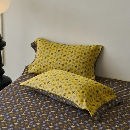 Ownkoti Nature-inspired Ginkgo Biloba Natural Cotton  Bedspread - image 27