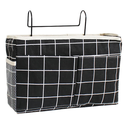 Dorm Bed Hanging Storage Bag - Black Block - 3PCS - 12"L x 4"W x 7"H - image 11