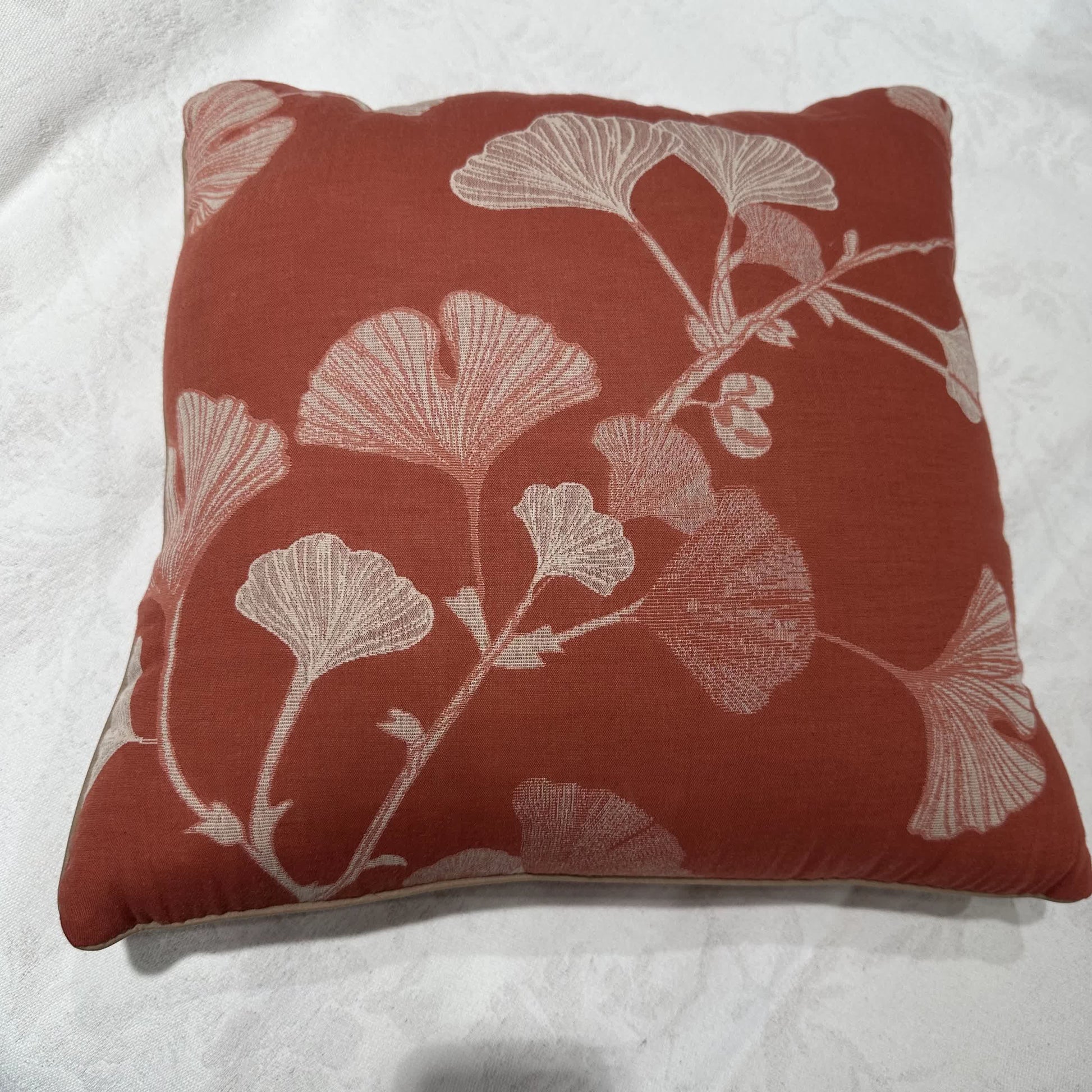 Rustic Ginkgo Leaf Accent Pillow - image 3