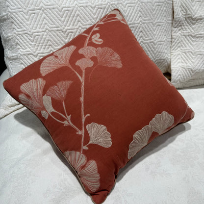 Ownkoti Rustic Ginkgo Leaf Accent Pillow - image 1