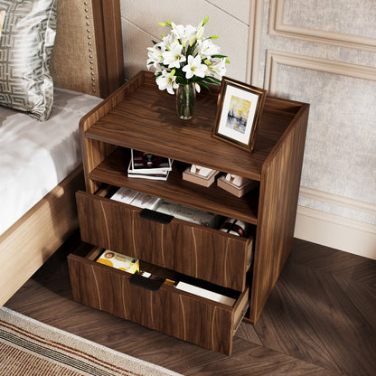 Two-tier Textured Drawer Nightstand - image 3