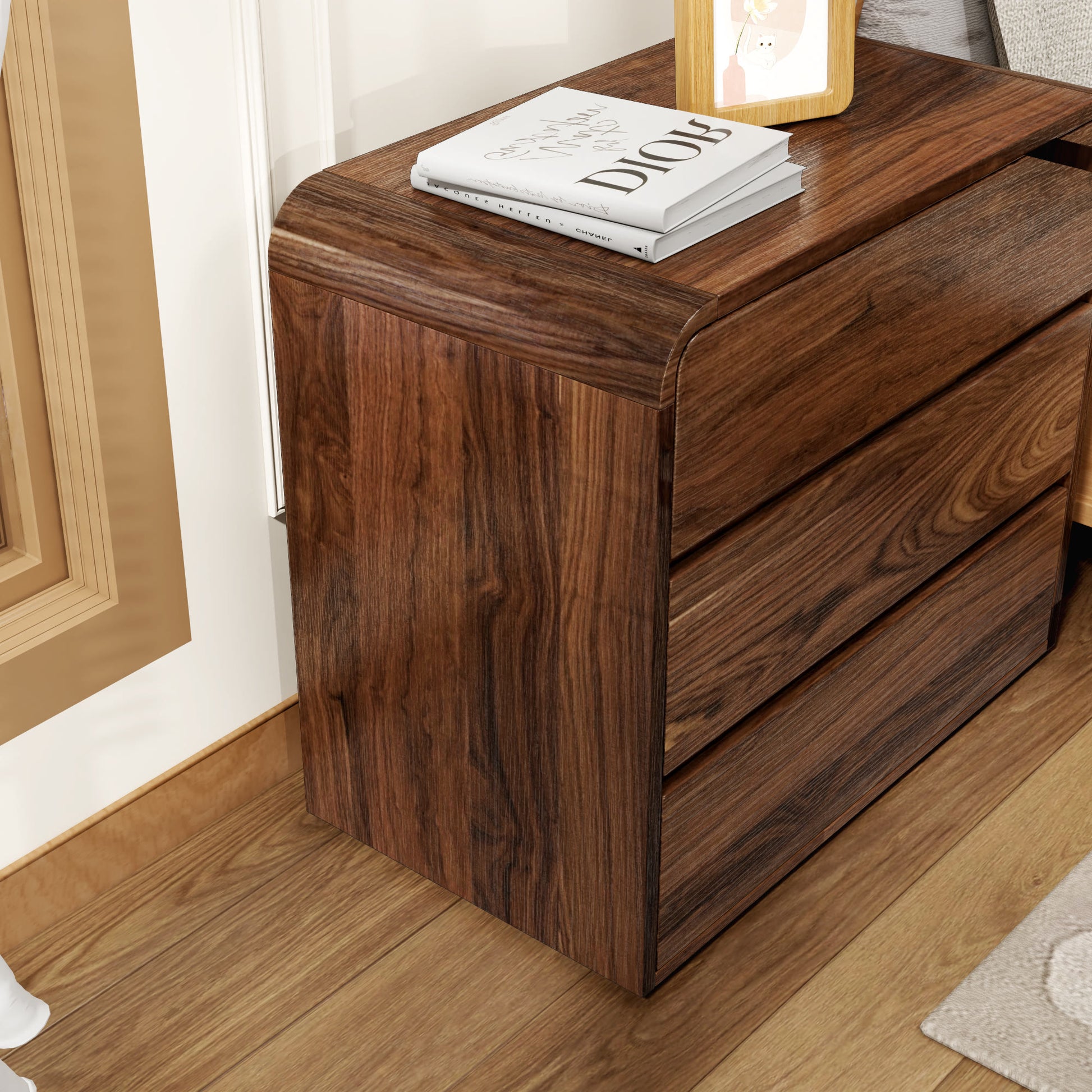 Large-sized Nightstand With Rounded-corner  - image 5