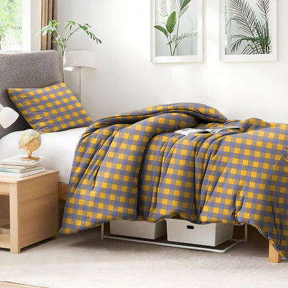 Cotton Checkered Dorm Bedding Set - image 1