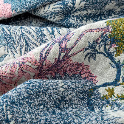 Woodland Cotton Gauze Tassel Quilt - image 5