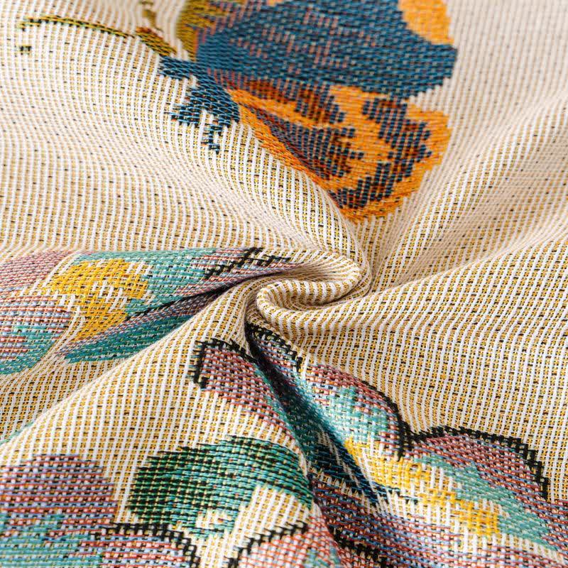 Green Leaf Floral Chenille Sofa Protector - image 8