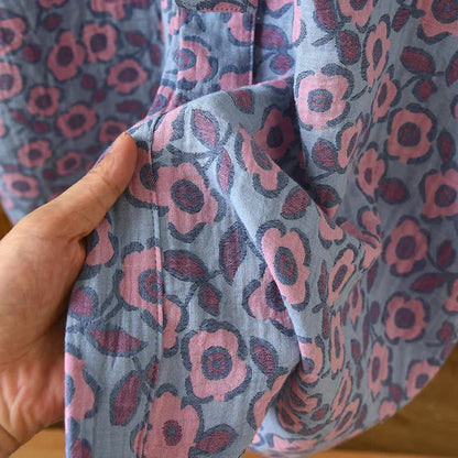 Begonia Cotton Japanese Kimono Robe - image 10