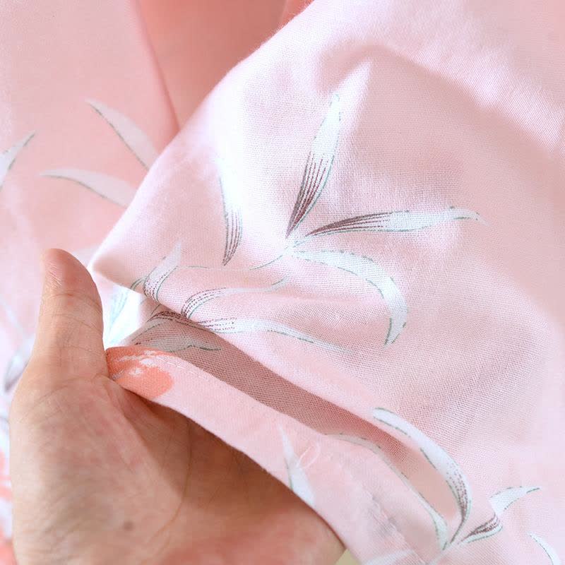 Peach Blossom Cotton Japanese Kimono Robe - image 10