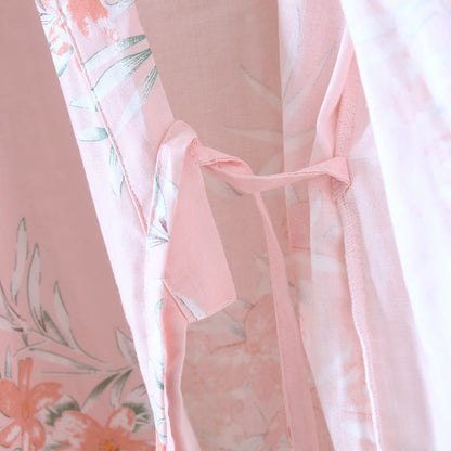 Peach Blossom Cotton Japanese Kimono Robe - image 13