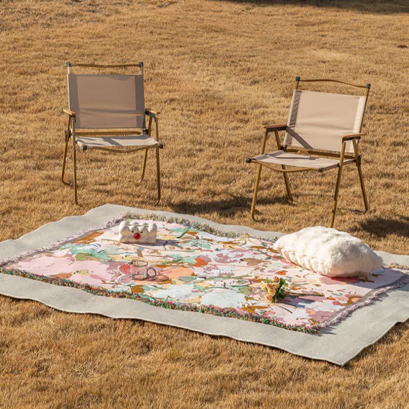 Painterly Floral Cotton Gauze Throw - image 3