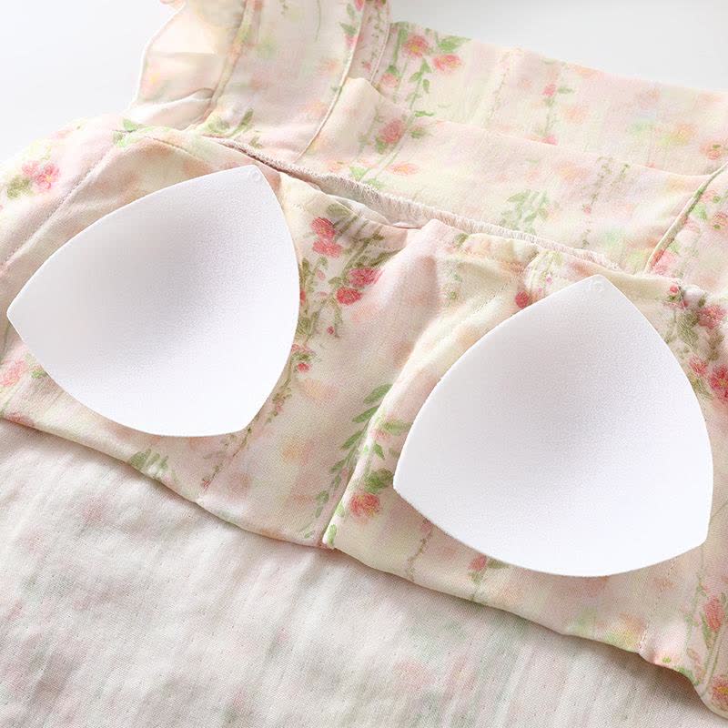 Ownkoti Pink Rose Padded Ruffle Sleeveless Nightwear - image 4