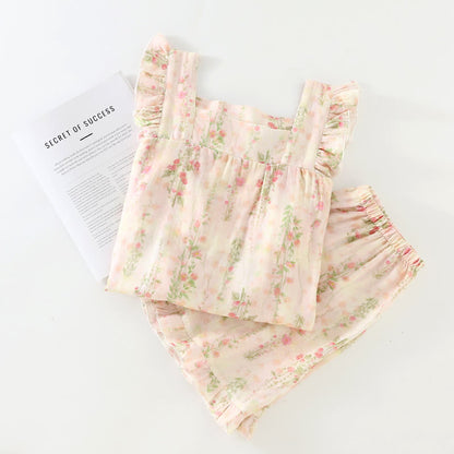 Pink Rose Padded Ruffle Sleeveless Nightwear - image 3