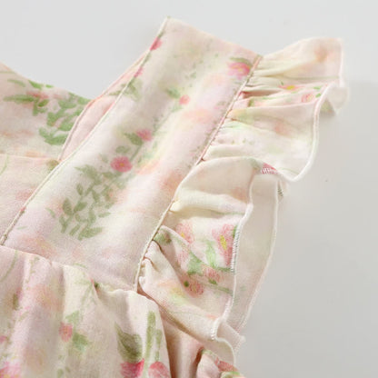 Ownkoti Pink Rose Padded Ruffle Sleeveless Nightwear - image 3