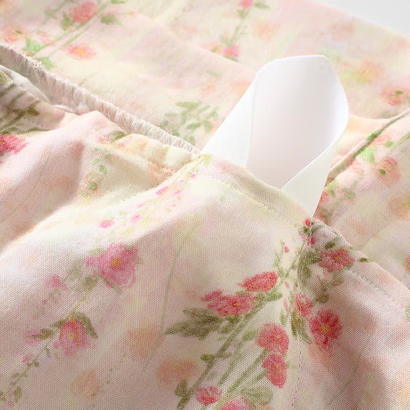 Ownkoti Pink Rose Padded Ruffle Sleeveless Nightwear - image 5
