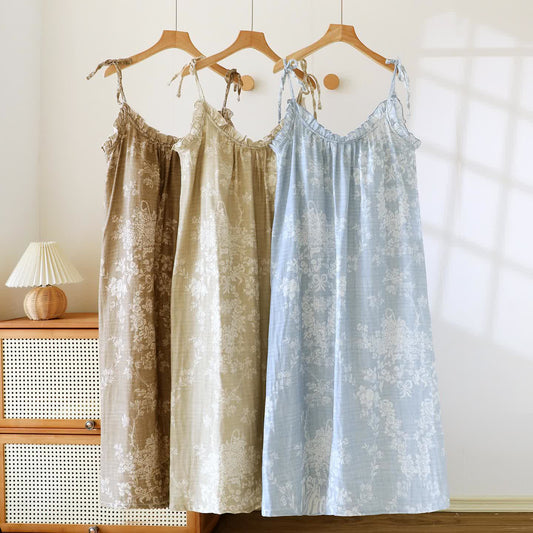 Ownkoti Rose Bow Cotton Padded Cami Nightdress - image 0