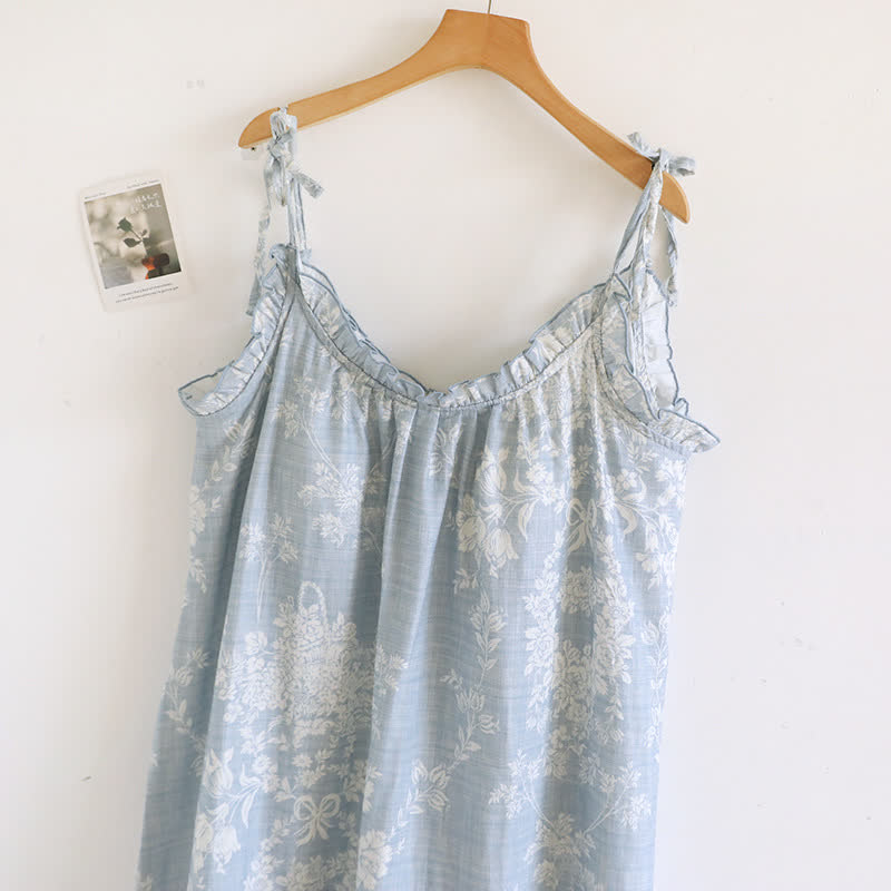 Ownkoti Rose Bow Cotton Padded Cami Nightdress - image 1