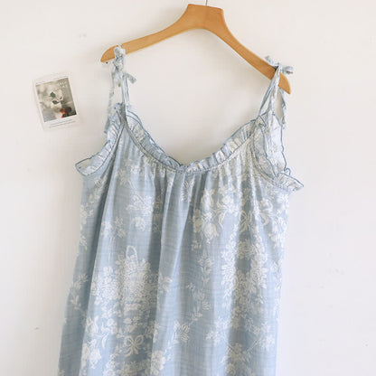 Ownkoti Rose Bow Cotton Padded Cami Nightdress - image 1