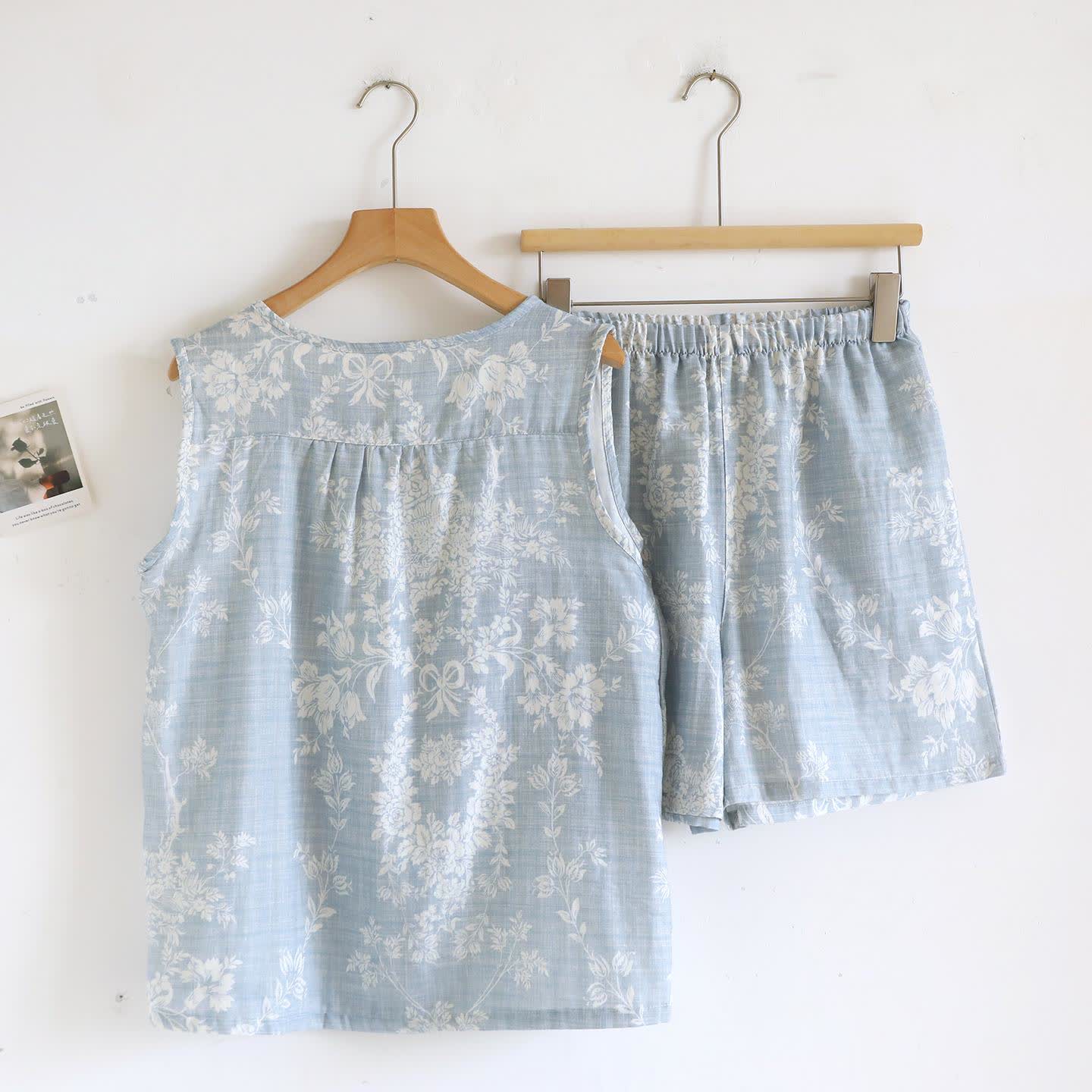 Rose Bow Cotton Tank Pajama Set - image 4