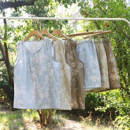 Rose Bow Cotton Tank Pajama Set - image 2