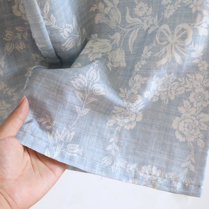 Rose Bow Cotton Padded Cami Pajamas - image 12