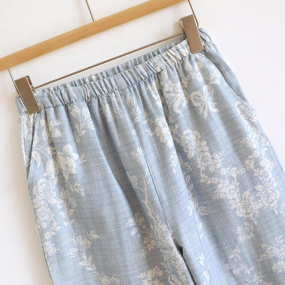 Rose Bow Cotton Padded Cami Pajamas - image 13