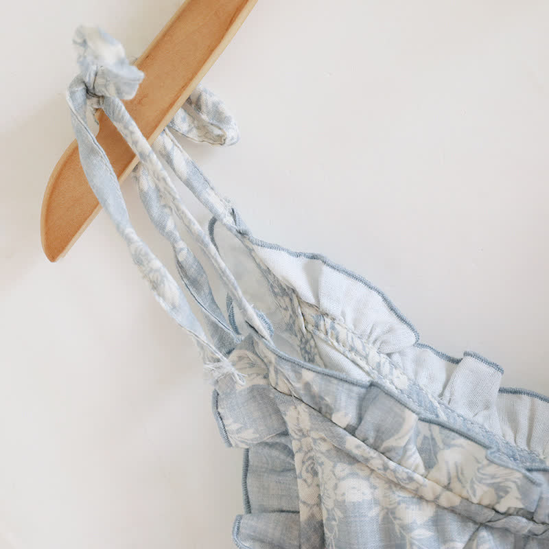 Rose Bow Cotton Padded Cami Pajamas - image 10