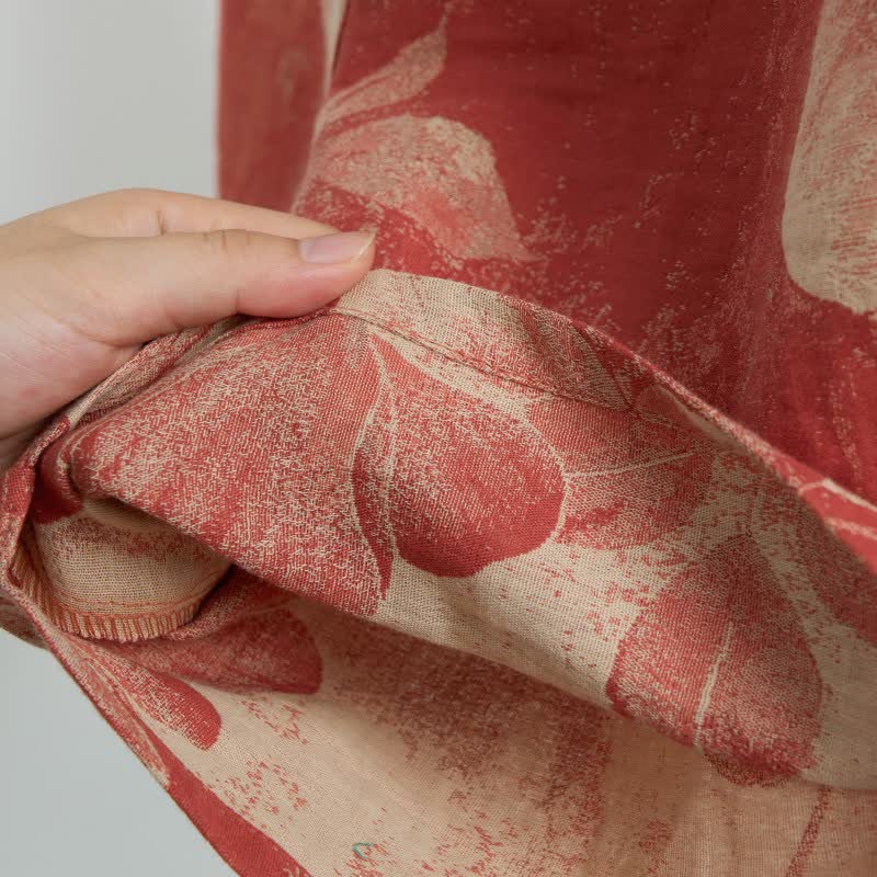 Ownkoti Hibiscus Jacquard Cotton Pajama Shorts - image 2