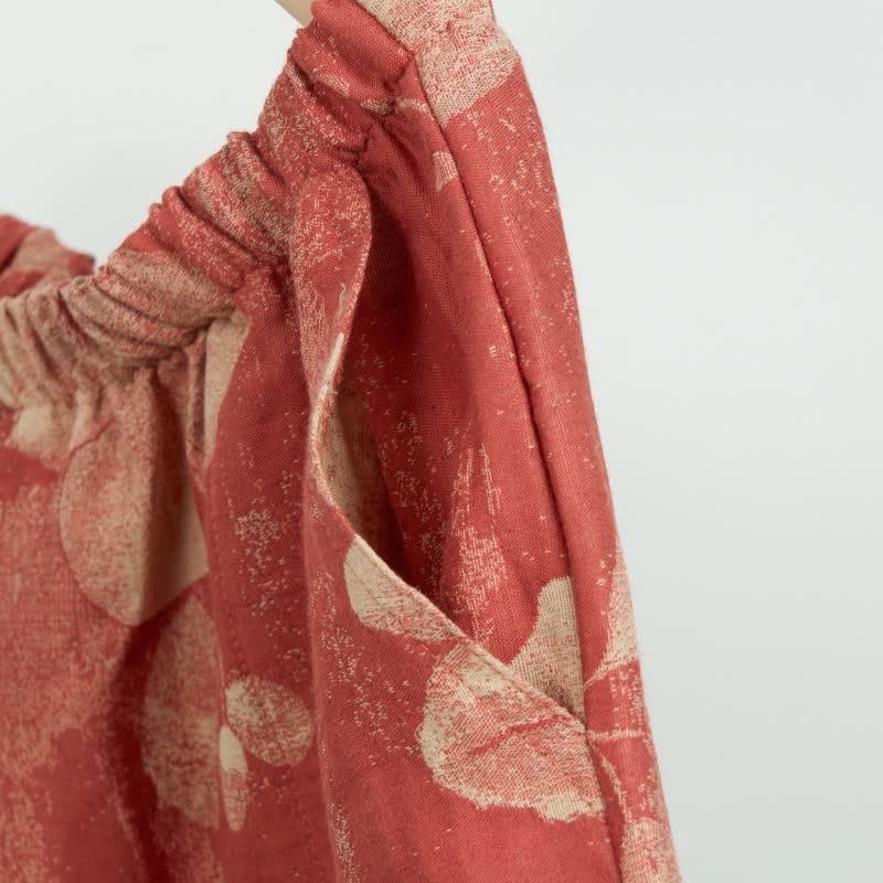 Ownkoti Hibiscus Jacquard Cotton Pajama Shorts - image 3