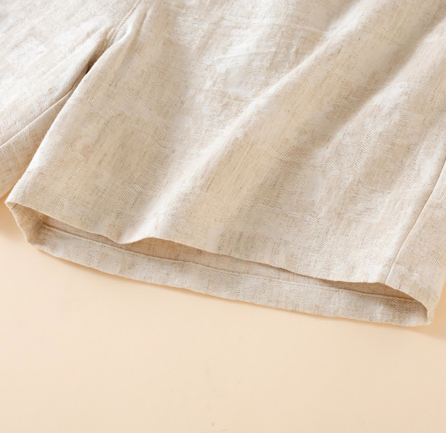 Couple Matching Cotton Linen Pajama Shorts - image 7