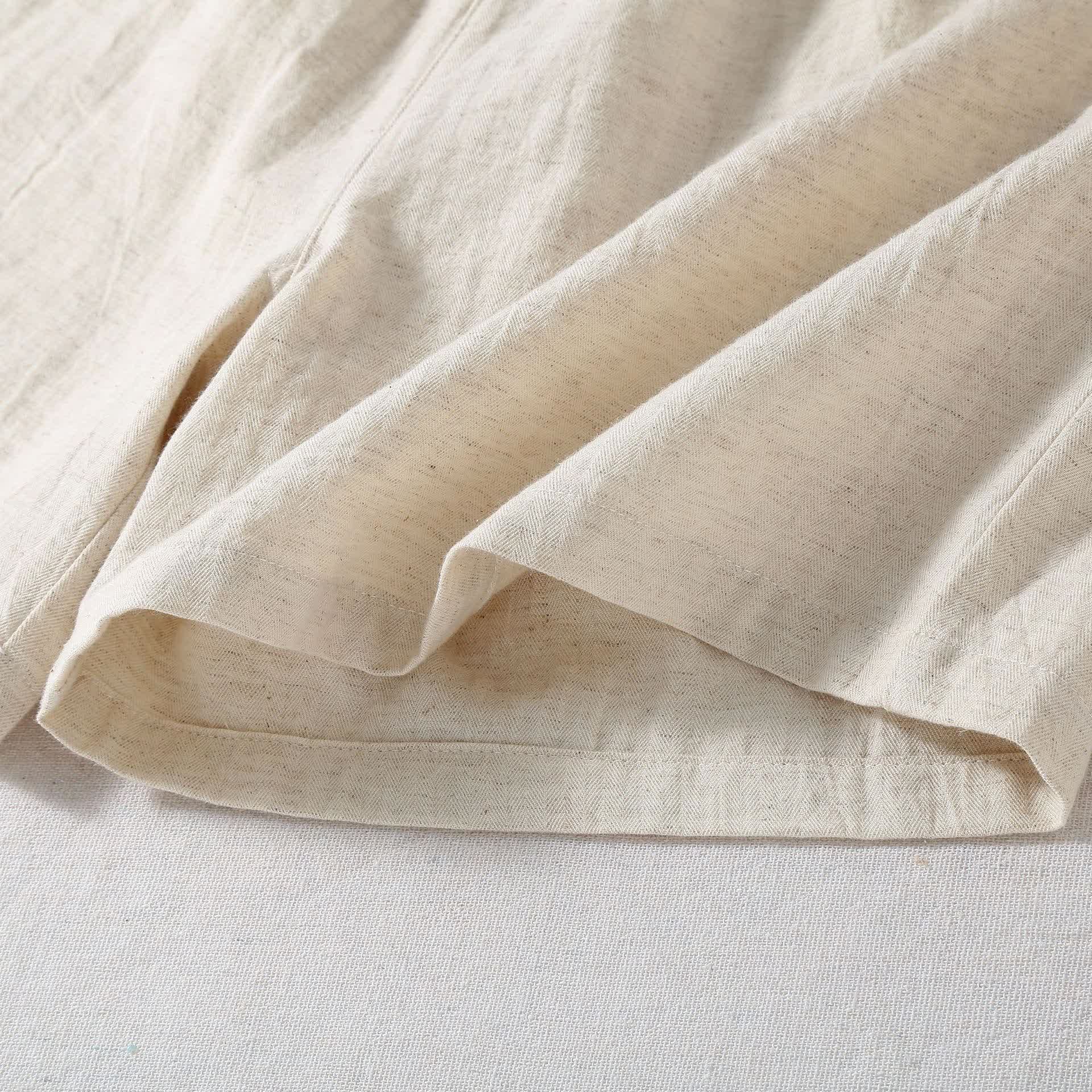 Natural Cotton Linen Pajama Shorts - image 8