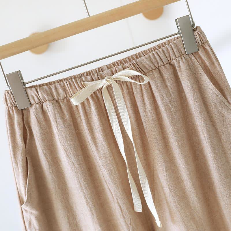 Couple Matching Cotton Linen Lounge Pants - image 7