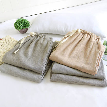 Couple Matching Cotton Linen Lounge Pants - image 2